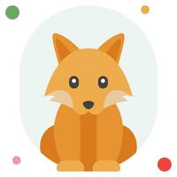 Fox Icon Illustration, for web, app, infographic, etc vector
