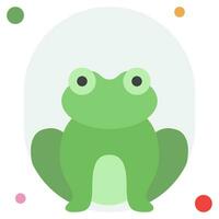 Frog Icon Illustration, for web, app, infographic, etc vector