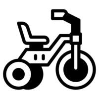 triciclo icono ilustración para web, aplicación, infografía, etc vector