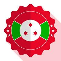 Burundi calidad emblema, etiqueta, firmar, botón. vector ilustración.