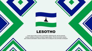 Lesotho Flag Abstract Background Design Template. Lesotho Independence Day Banner Wallpaper Vector Illustration. Lesotho Independence Day