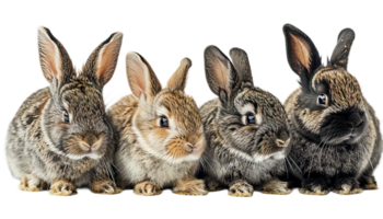 ai generiert süß Chinesisch Kaninchen, Hase transparent Hintergrund, bezaubernd Hase, flauschige Hase, Tierkreis Tier png