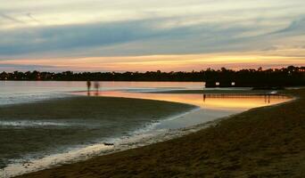 Australian coast at evening photo