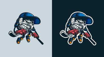 BASEBALL MASCOT LOGO vector