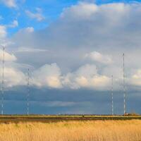 Towers of long-wave communication Goliath. Radio equipment for photo