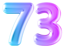 Gradient 3d Nummer 73 png