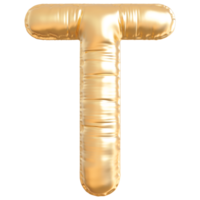 goud bubbel brief t doopvont 3d geven png