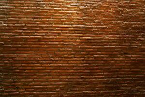 the walls are made of red brick. background photo