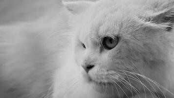 Portrait of a domestic pedigree cat photo
