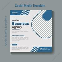 Business social media post design template vector