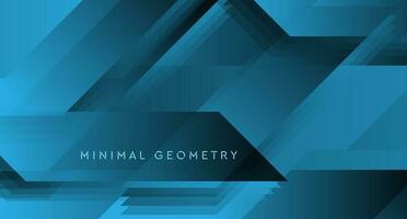 Dark blue tech geometric minimal abstract background vector