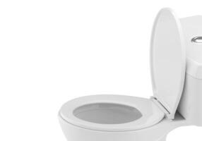 Toilet bowls on white background photo