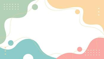 Simple pastel-colored vector background with abstract shapes. Suitable for covers, poster designs, templates, banners, and others