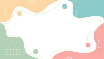 Pastel-colored background vector with abstract shape, perfect for banner template design