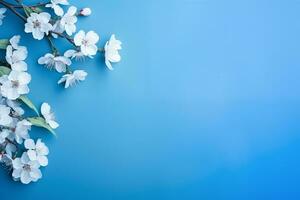 concepto de internacional madre día con flores y contento mujer foto