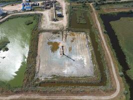 Equipment for the drying gas and condensate collection. Top view. photo