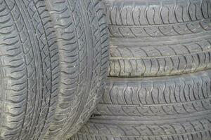 Four wheel drive. Rubber tires. Summer rubber set for the car photo