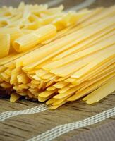 raw pasta closeup photo