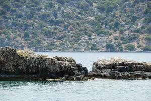 el restos de el ciudad de mira, kekova foto