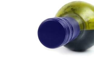 wine bottle closeup photo
