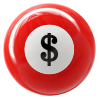 dollar ikon boll 3d png