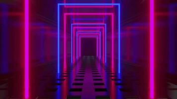 Neon- Tunnel Hintergrund video