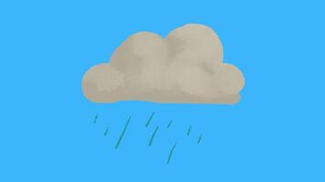 2d animated rain video