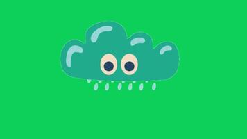 2d animated rain video