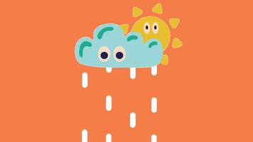 2d animated rain video