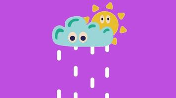 2d animated rain video