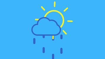 2d animated rain video