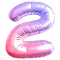 Gradient bubble number 2 png