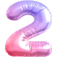 Gradient bubble number 2 png