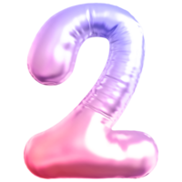 Bubble gradient number 2 png