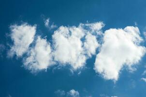 blue sky with clouds photo