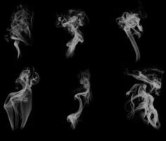 resumen fuma en oscuro foto