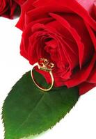 ring with rose photo