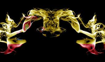 Abstract smoke with the flag photo