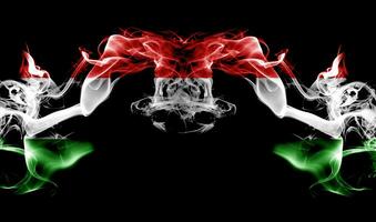 Abstract smoke with the flag photo