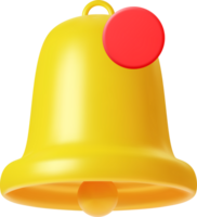 3d Bell notifications png