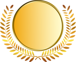 Gold Medaille und Lorbeeren png