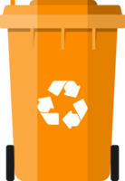 recyceln Behälter zum Müll und Müll png