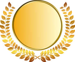 Gold Medaille und Lorbeeren png