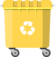 recyceln Behälter zum Müll und Müll png