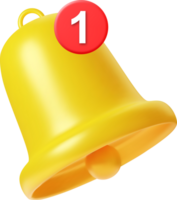 3d Bell notifications png