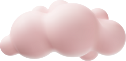 3d roze wolken png