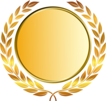 Gold Medaille und Lorbeeren png