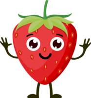 Cartoon funny fruits. png