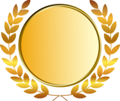 Gold Medaille und Lorbeeren png