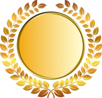 Gold Medaille und Lorbeeren png